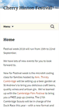 Mobile Screenshot of cherryhintonfestival.org