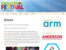 Tablet Screenshot of cherryhintonfestival.org